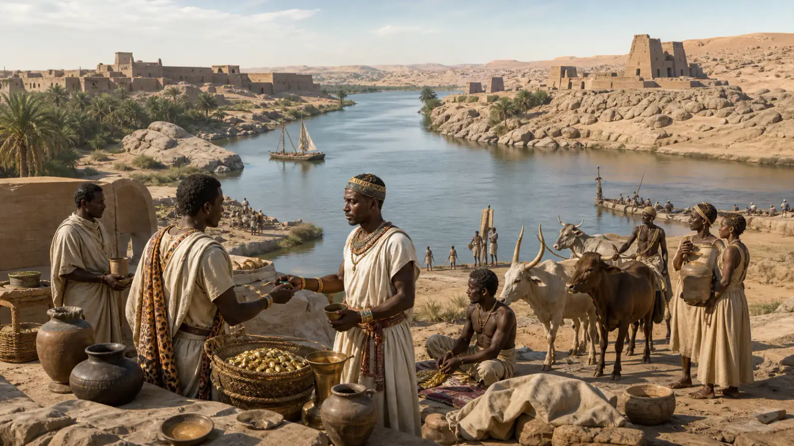 Umbral visual hacia el museo de Nubia