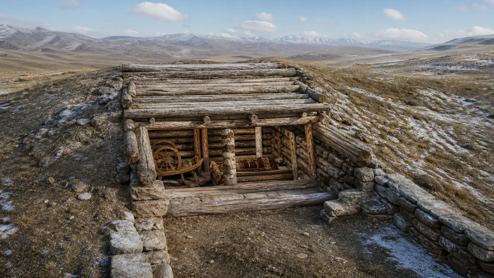 Imagen de Pazyryk: arquitectura bajo permafrost