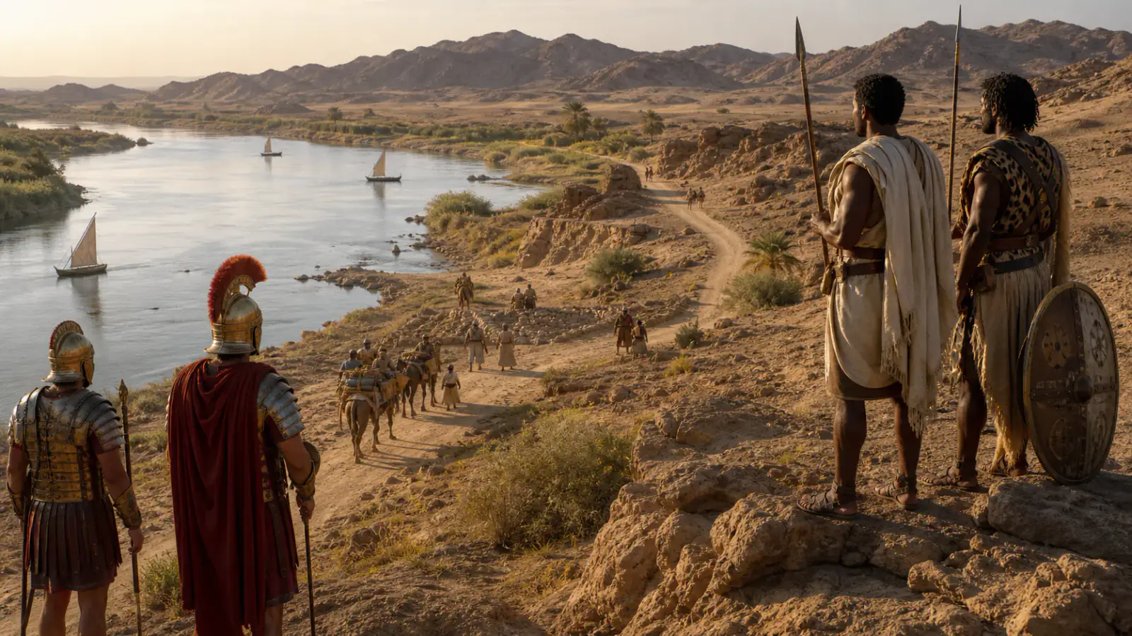Umbral visual hacia el museo de Nubia