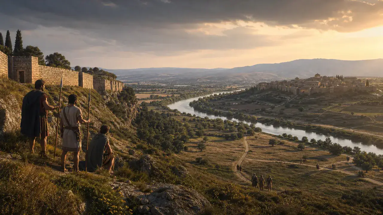 Recreación histórica específica de Veii y Roma antes de ser una sola historia, Veii y el valle bajo del Tíber, Lacio, Conflictos de los siglos V–IV a. C.; conquista tradicional en 396 a. C.