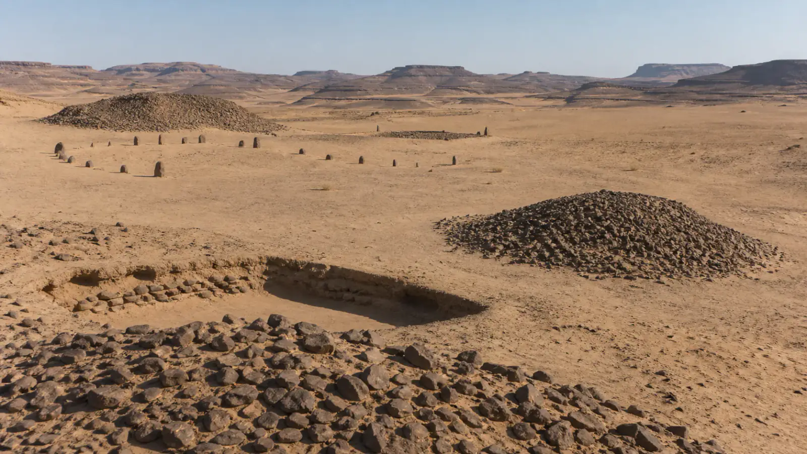 Recreación histórica específica de Ninguna forma funeraria cuenta una biografía completa, Fezzan, I milenio a. C.–Antigüedad tardía