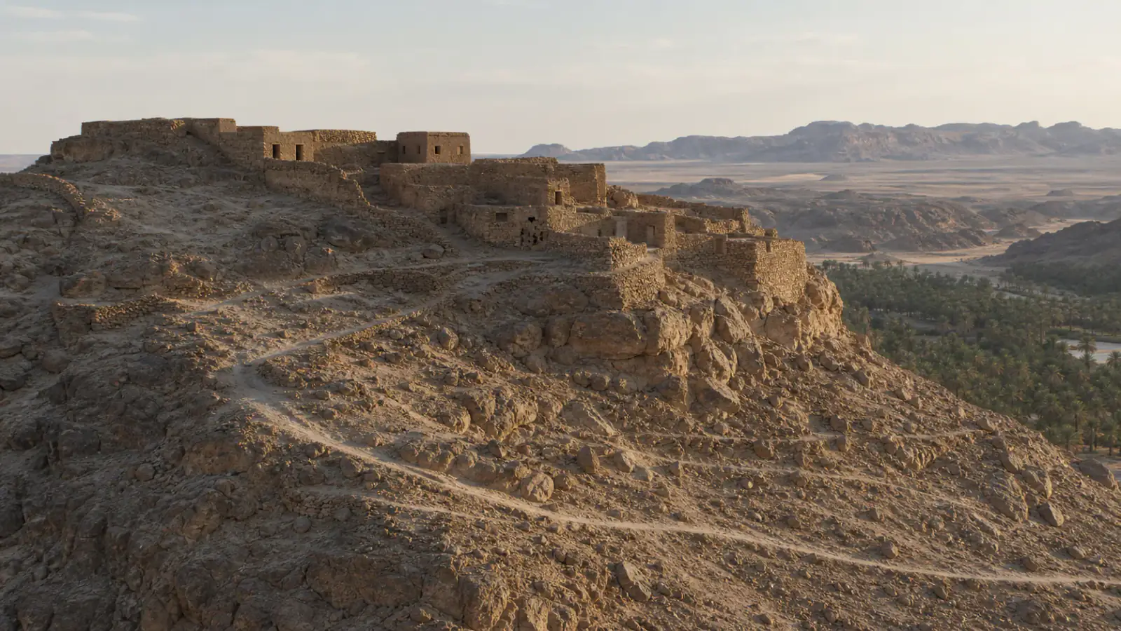 Recreación histórica específica de Vivir sobre la altura antes de Garama, Zinchecra · Fezzan, Desde ≈siglo IX a. C.