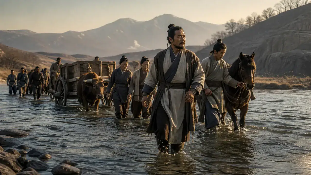 Recreación histórica específica de Wiman y la frontera de Joseon, Frontera noroccidental de Gojoseon y área de Wanggeomseong, Hacia 194–180 a. C.
