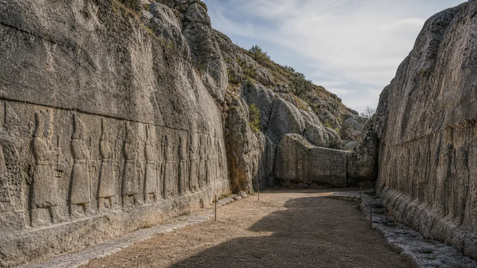 Imagen de Yazılıkaya: arquitectura tallada por la roca