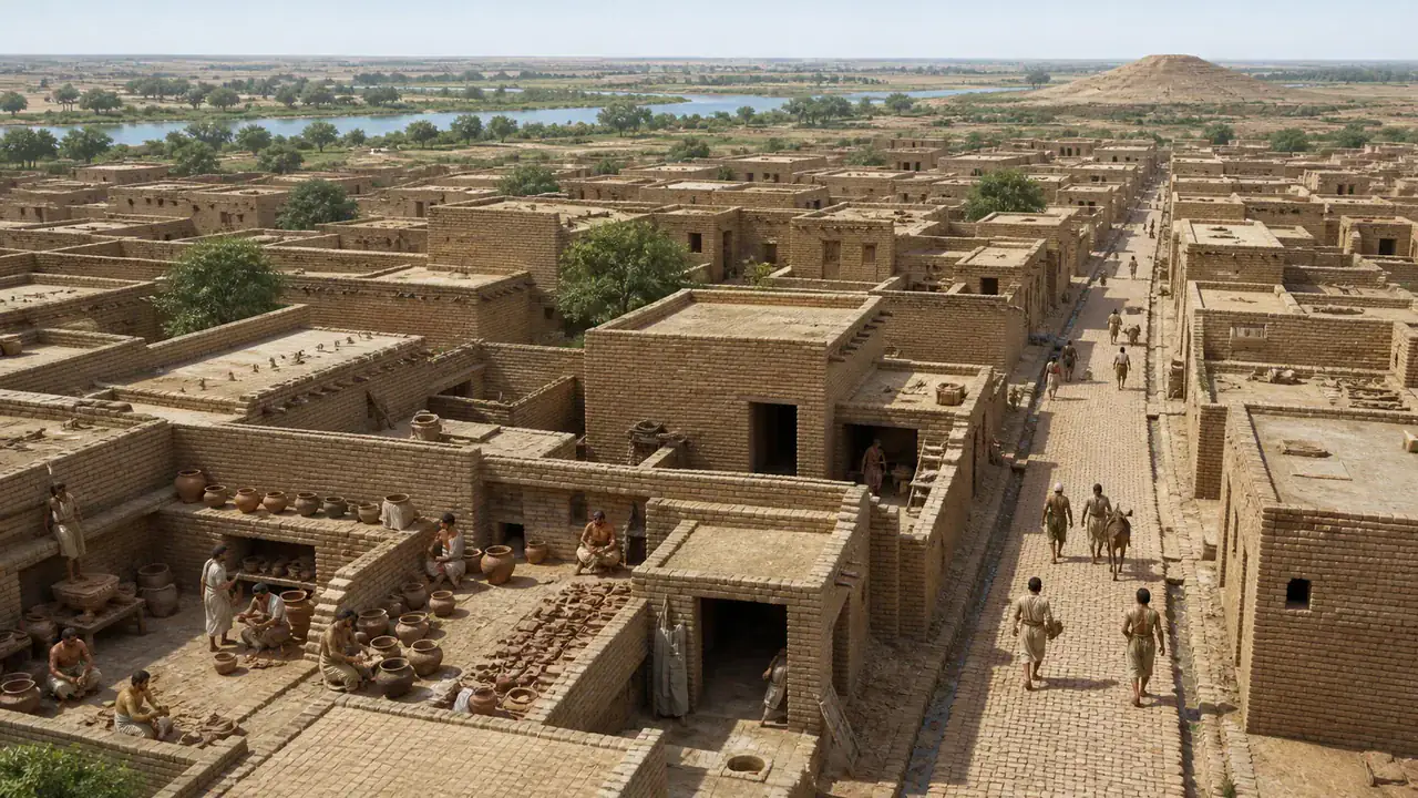 Recreación histórica específica de Harappa no es un objeto: es una secuencia, Harappa, Punyab, Pakistán, ca. 3300–1900 a. C.