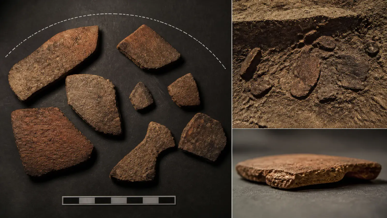 Propuesta visual para Conjunto cerámico temprano de Ounjougou, Ravin de la Mouche y secuencia de Ounjougou, meseta de Bandiagara, Mali