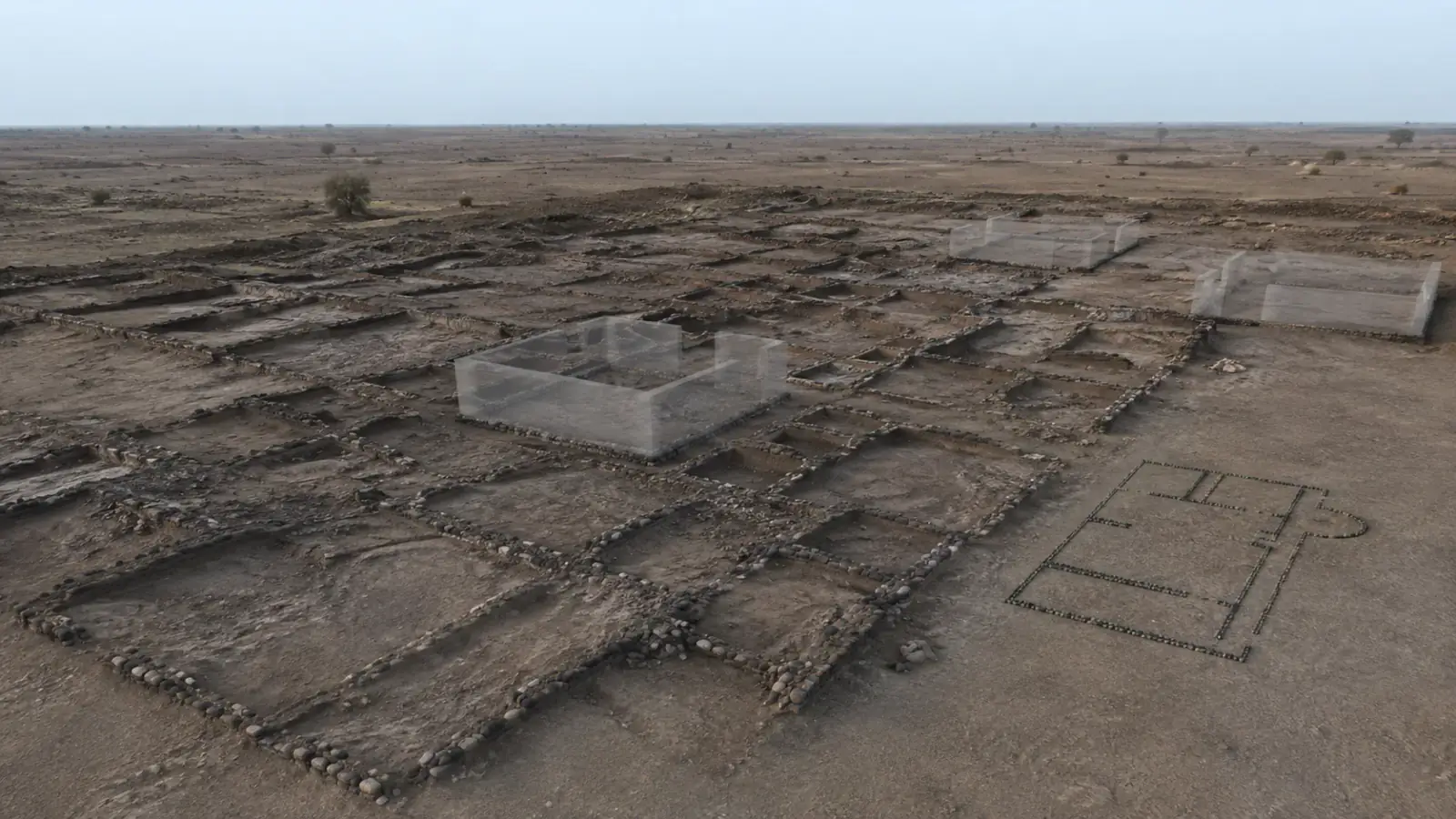 Propuesta visual para Yacimiento urbano de Kumbi Saleh, Sudeste de Mauritania