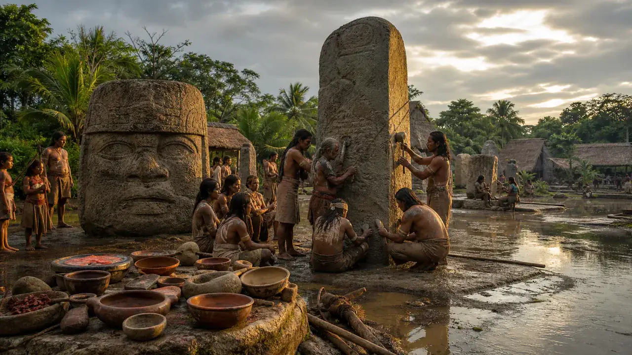 Recreación histórica específica de Tres Zapotes: el horizonte olmeca no terminó en un día, Tres Zapotes y otros centros de Veracruz, México, Desde c. 400 a. C. hacia el periodo epiolmeca