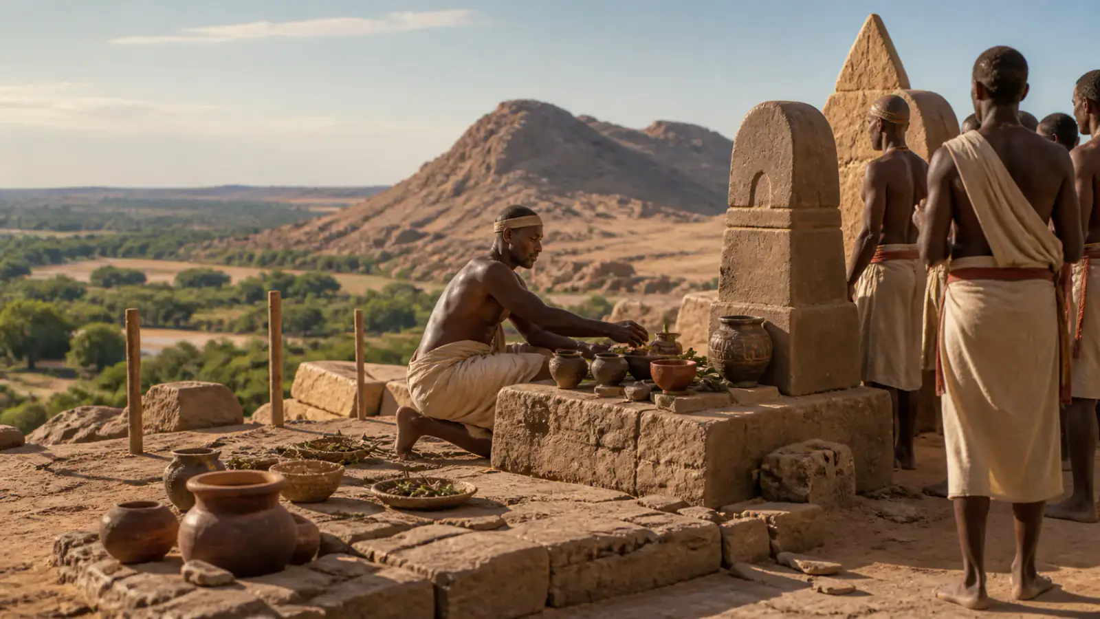 Detalle contextual de Un santuario de adobe más alto que el desierto, asociado a la tarjeta Montañas, templos y apropiación ritual