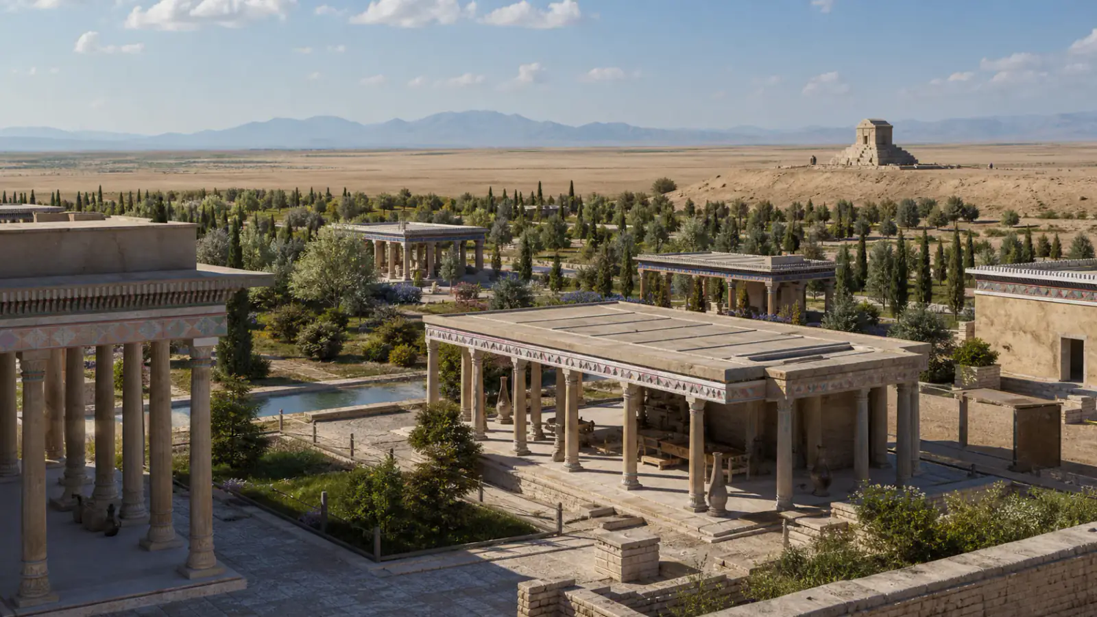 Recreación histórica específica de Pasargada: construir un imperio multicultural, Pasargada, provincia de Fars, Irán, Siglo VI a. C., desde el reinado de Ciro II