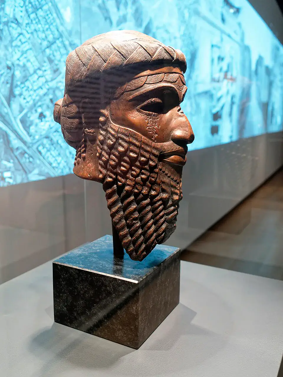 Fotografía de un vaciado moderno; original IM 11331, Iraq Museum, Bagdad.