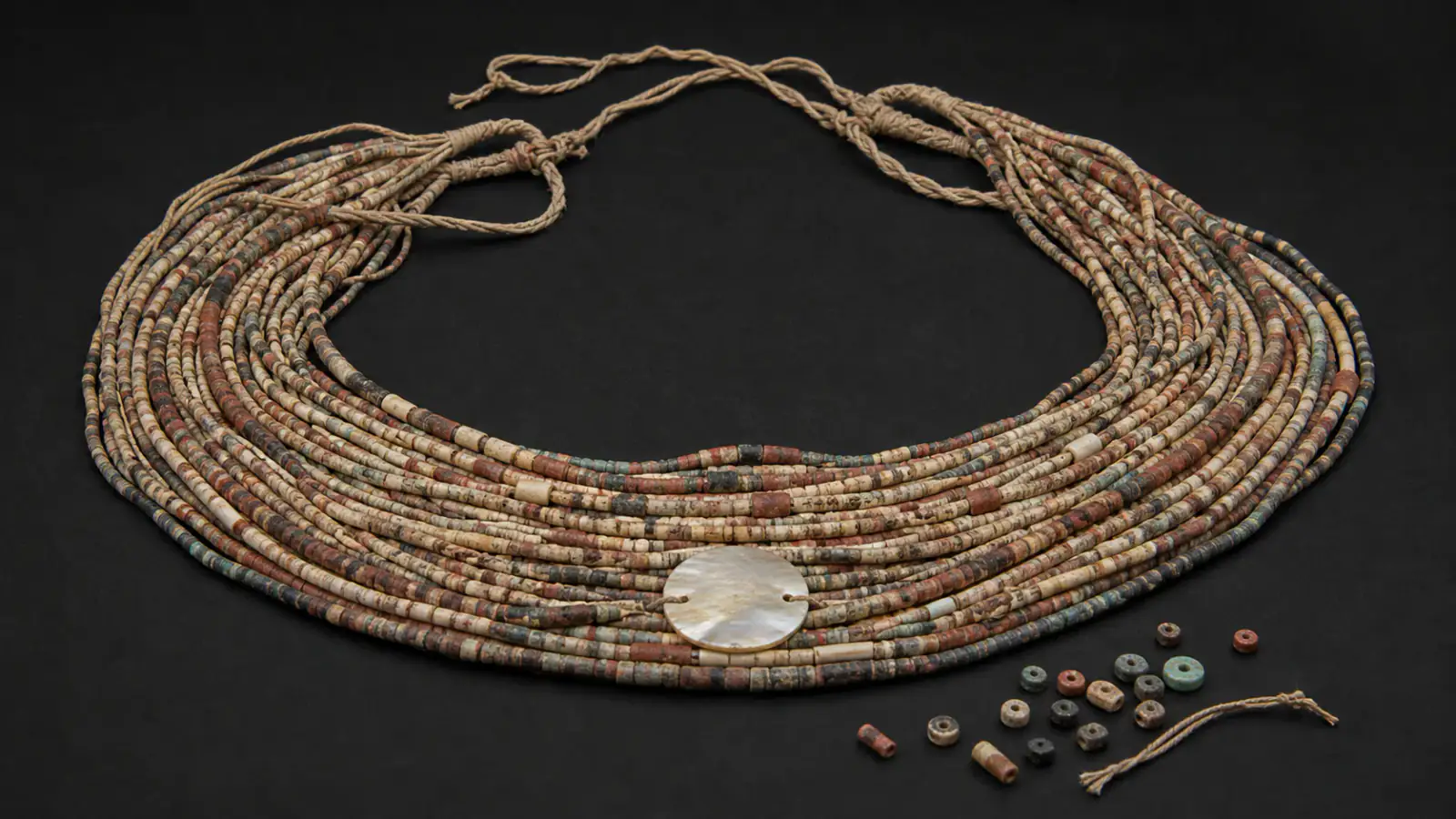 Reconstrucción científica del collar neolítico de Ba‘ja