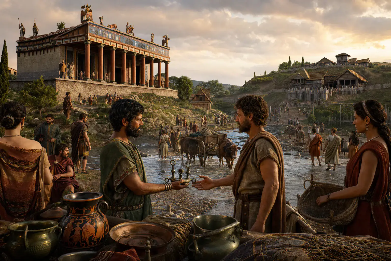 Reconstrucción histórica conceptual de Etruscos y Roma