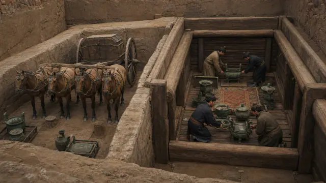 Pormenor contextual de Uma sepultura intacta altera quem pode estar no centro, associado ao cartão Sepulturas, conquista e continuidade