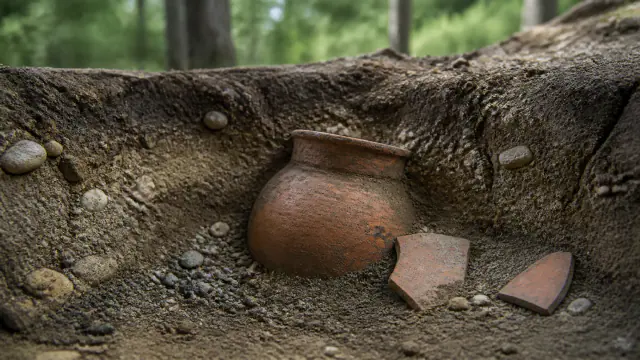 Reconstituição histórica específica de A primeira cerâmica chamada Yayoi, Mukogaoka-Yayoi, Tóquio, vaso do período Yayoi; descoberto e nomeado em 1884