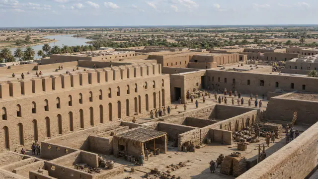 Recriação histórica específica de O recinto de Eanna: construir uma cidade ritual, Uruk/Warka, sul do Iraque, c. 3500–3000 a. C.